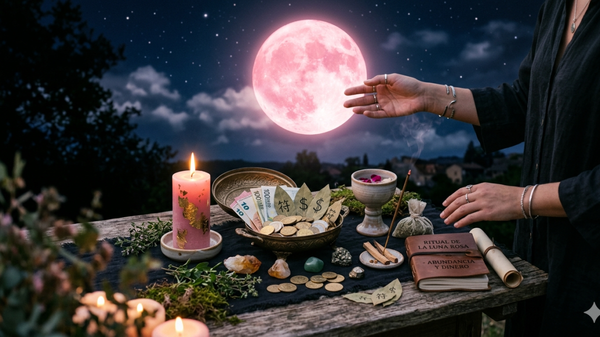 <![CDATA[Rituales para la Luna Rosa el 1 de abril: dinero, amor y protección]]>