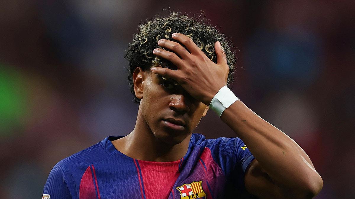 <![CDATA[Hansi Flick respondió al enfado de Lamine Yamal]]>