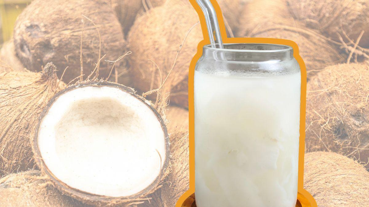 <![CDATA[Cremosa agua de coco, al estilo de los puestos callejeros]]>