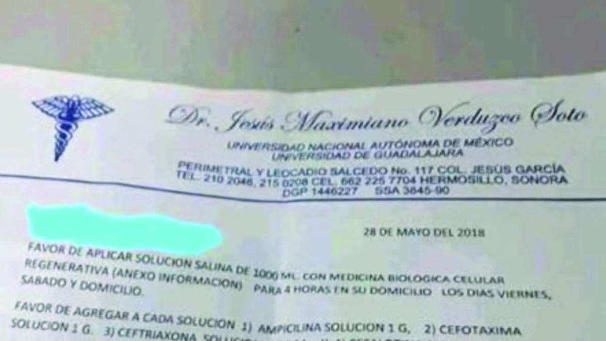 <![CDATA[Paciente se aplicó en dos ocasiones suero; desconocía el contenido de éstos]]>