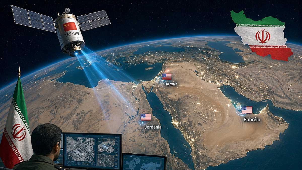 Irán utilizó satélite espía chino para vigilar bases de EU