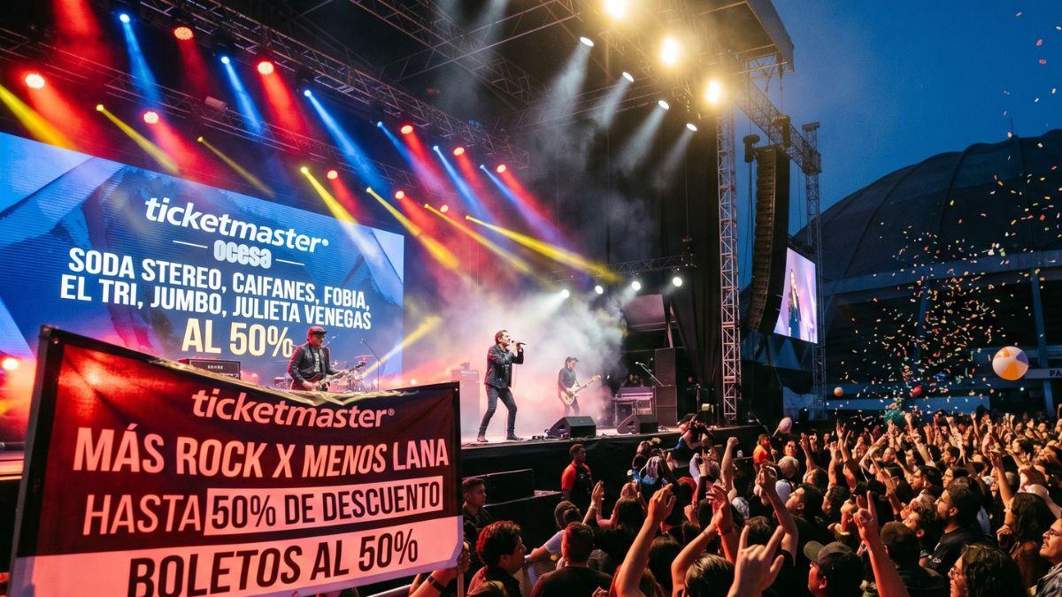 <![CDATA[Conciertos de rock con hasta 50% de descuento en Ticketmaster]]>
