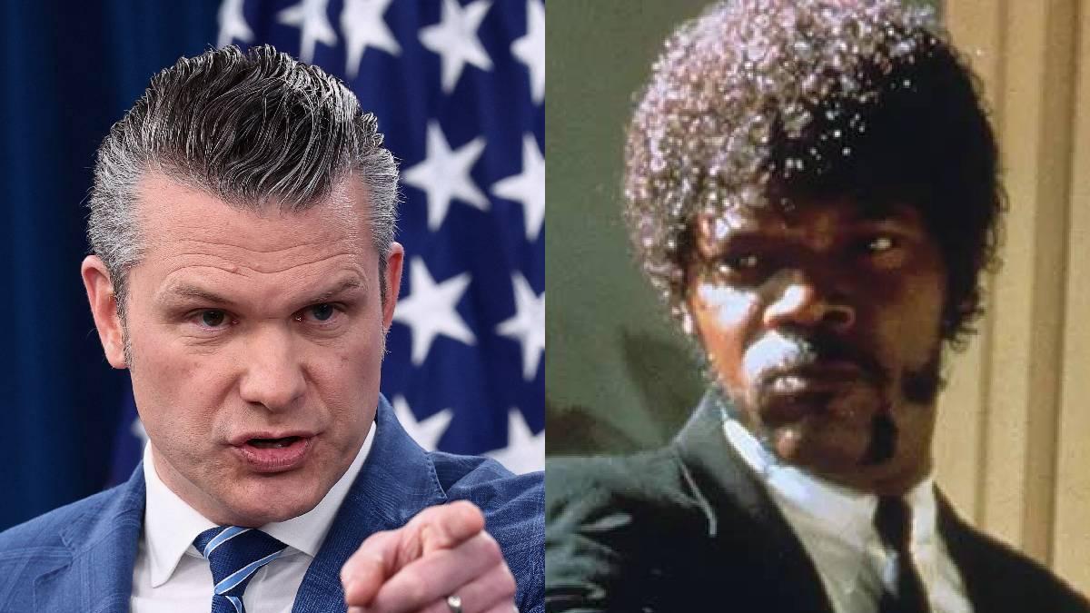 <![CDATA[Pete Hegseth cita Pulp Fiction como si fuera la Biblia en ceremonia religiosa del Pentágono]]>