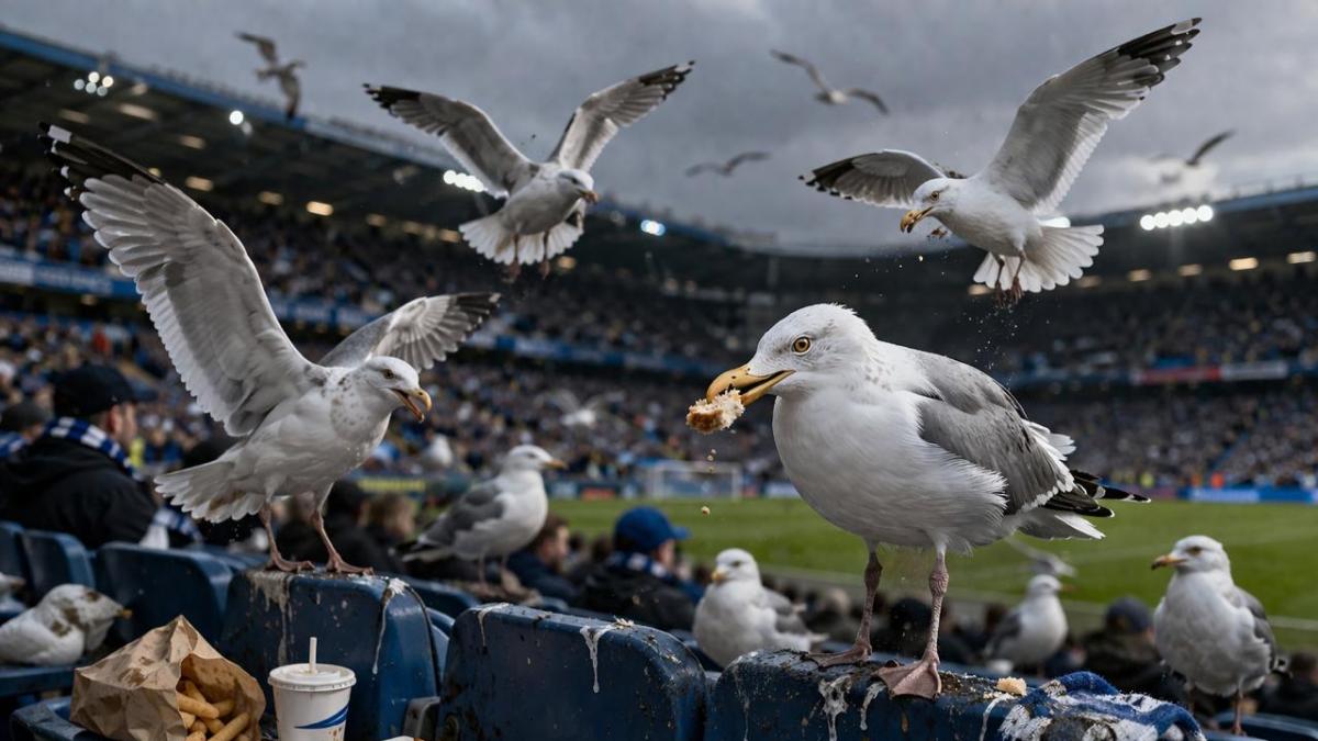 <![CDATA[VIDEO: Cientos de gaviotas invaden la cancha durante el final de un partido en Australia]]>