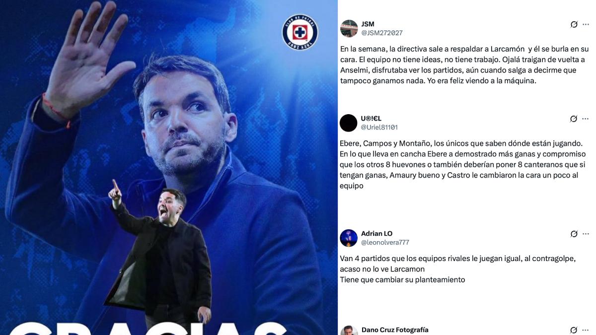 <![CDATA[Aficionados de Cruz Azul exigen y 'adelantan' la salida de Nicolás Larcamón]]>