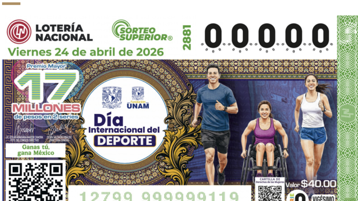 <![CDATA[Lotería Nacional presenta sorteo 2881 dedicado al deporte y la paz]]>
