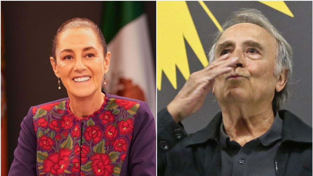 <![CDATA[“Es una mujer preparada”: Joan Manuel Serrat elogia a Claudia Sheinbaum en Barcelona]]>