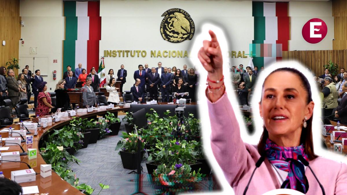 <![CDATA[Sheinbaum rechaza intervención del gobierno en elección de nuevos consejeros del INE]]>
