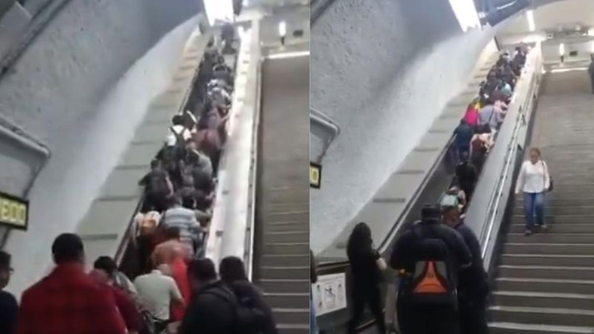 <![CDATA[Caída múltiple en Metro Miguel Ángel de Quevedo deja 11 lesionados]]>