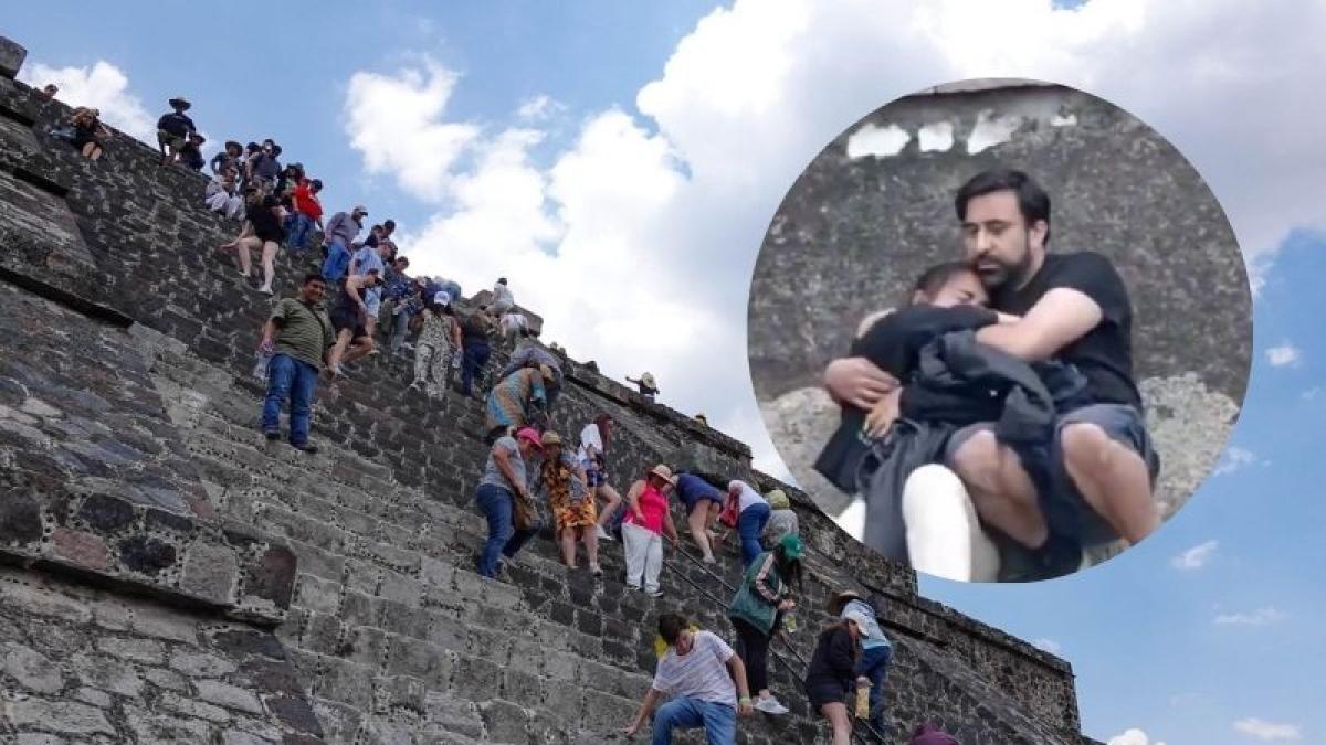 <![CDATA[“¡No te mueras!”, la dramática petición a un herido en Teotihuacán]]>