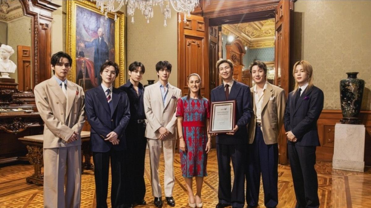 <![CDATA[¡BTS regresará a México en 2027!; Sheinbaum comparte cómo fue conocer al grupo de K-pop]]>
