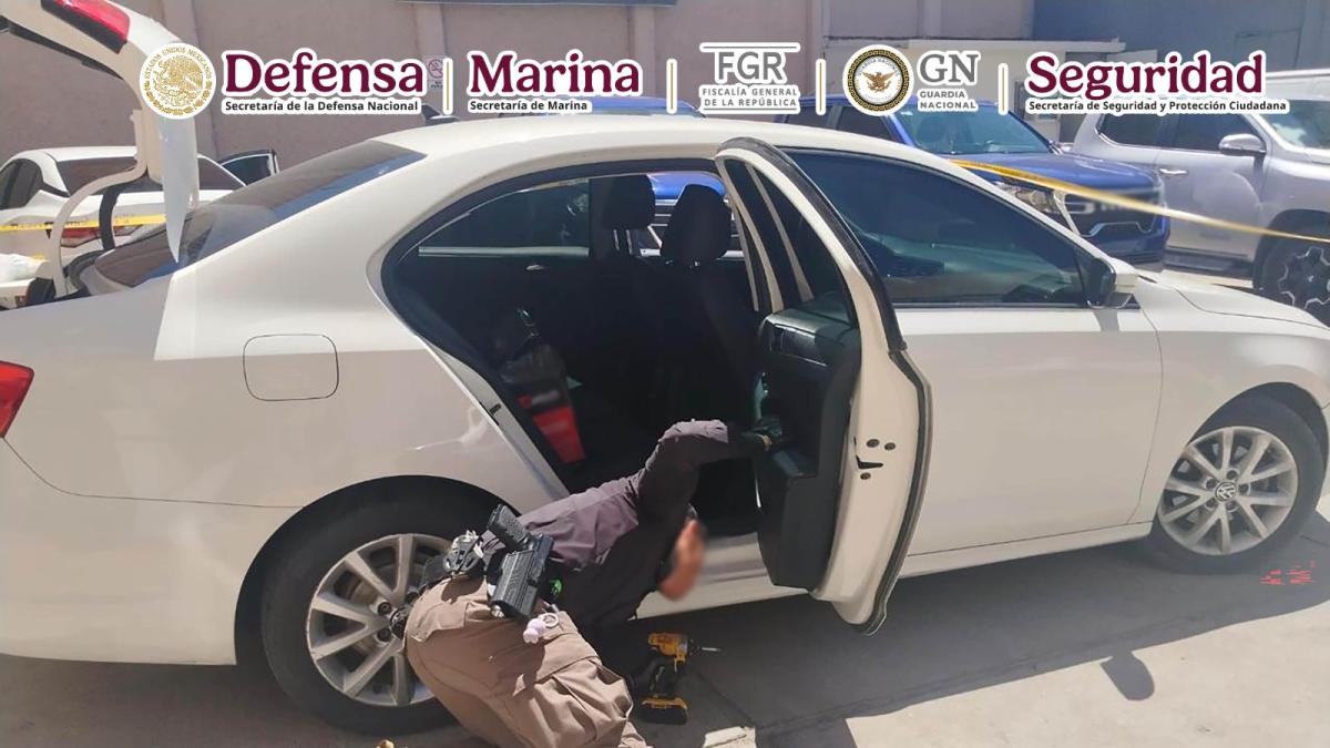 <![CDATA[Detienen a dos con 20 kilogramos de metanfetamina y 25 mil dosis de fentanilo]]>