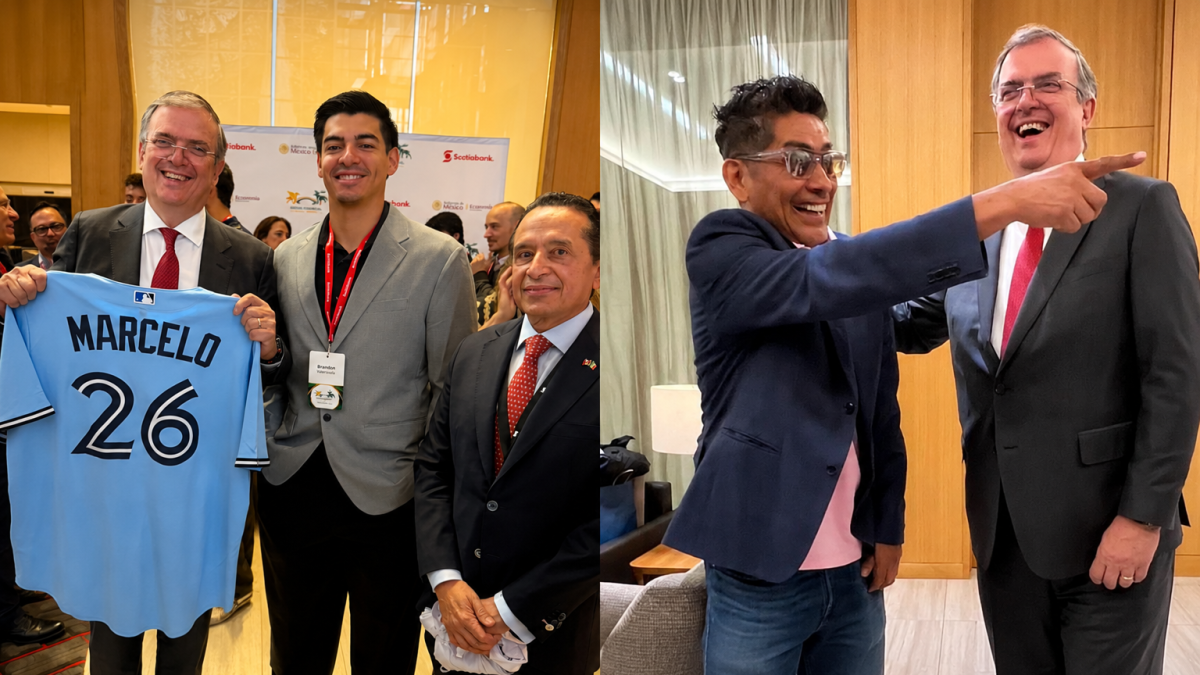 <![CDATA[Marcelo Ebrard presume encuentro con Jorge Campos y Brandon Valenzuela en Toronto]]>