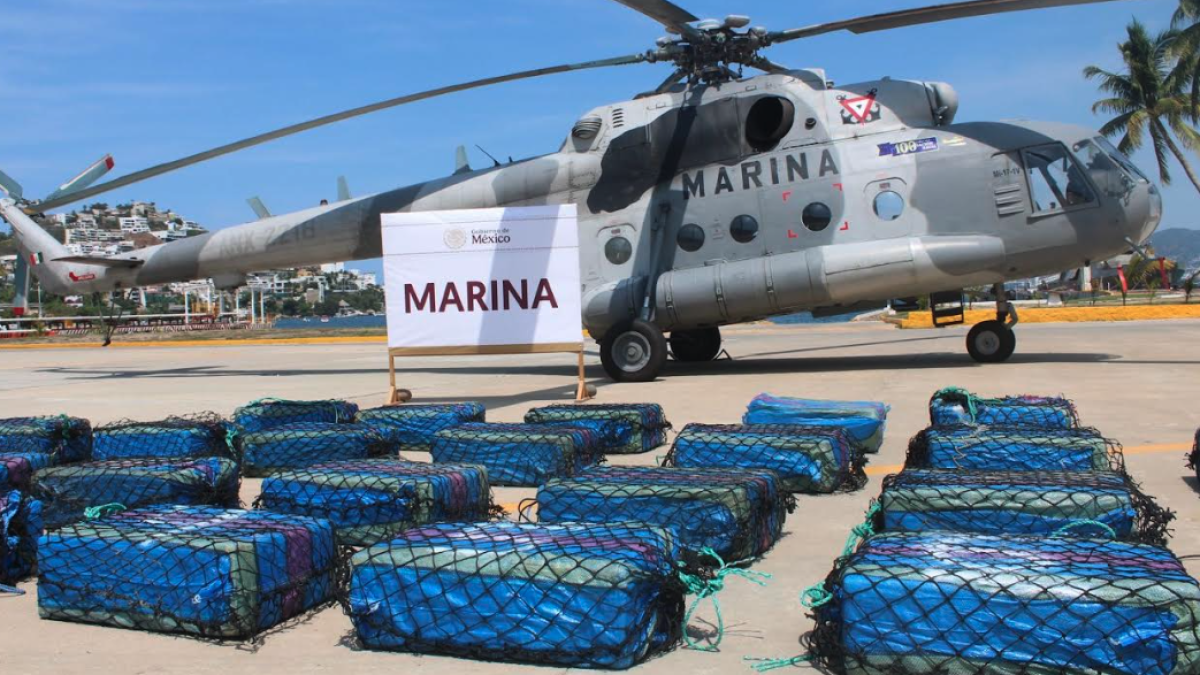 <![CDATA[Asegura Marina lancha con 26 bultos de cocaína en Guerrero]]>