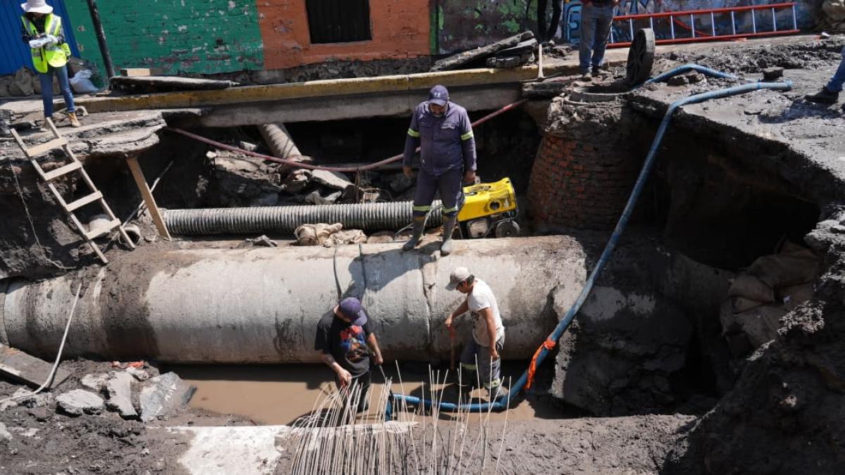 <![CDATA[Consiguen avance de 50% en reparación de megafuga de agua en Iztapalapa]]>