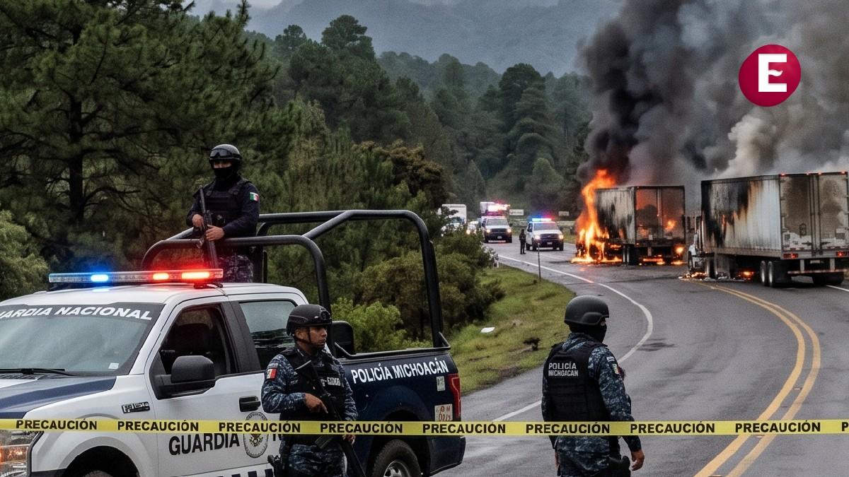 <![CDATA[Balaceras, bloqueos, carreteras Charapan, Michoacán, Sevina]]>
