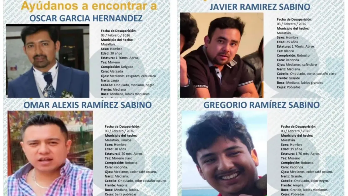 <![CDATA[Hay 22 detenidos por desaparición de 4 personas en Mazatlán]]>