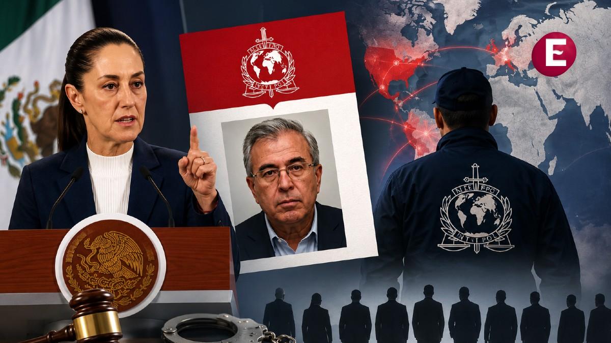 <![CDATA[Sheinbaum revela que hay ficha roja contra Rubén Rocha y otros acusados por EU de narcotráfico]]>