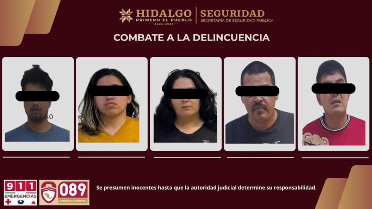 <![CDATA[Tras persecución caen cinco huachicoleros en Hidalgo con casi 3 mil litros de hidrocarburo]]>