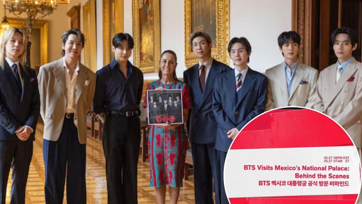 <![CDATA[BTS en México: cuándo ver el video de su visita a Palacio Nacional]]>