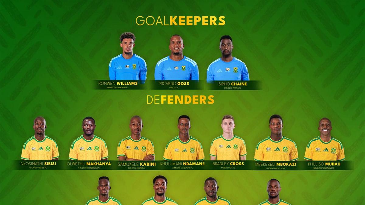 <![CDATA[¡Ojo Aguirre! Sudáfrica publicó su lista final; dos jugadores no han debutado]]>