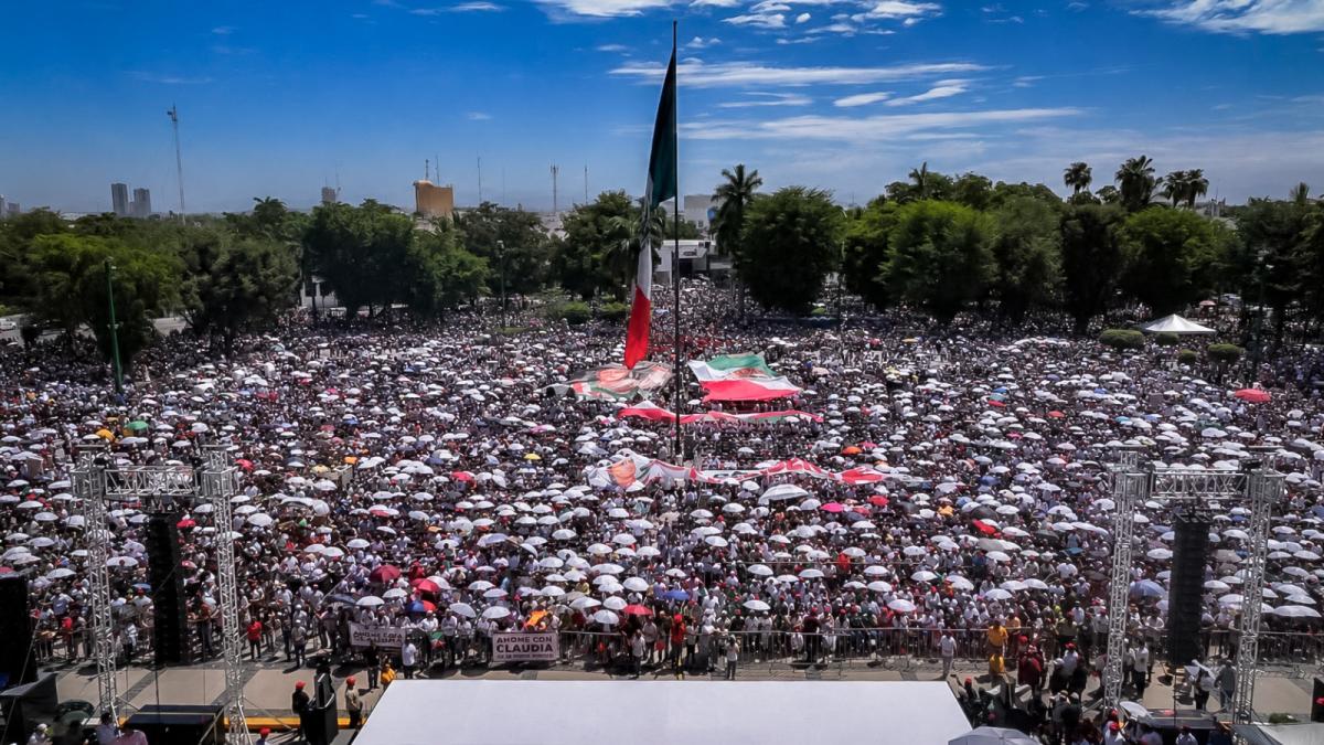 <![CDATA[Mensaje de Sheinbaum reúne a más de 45 mil personas en Sinaloa]]>