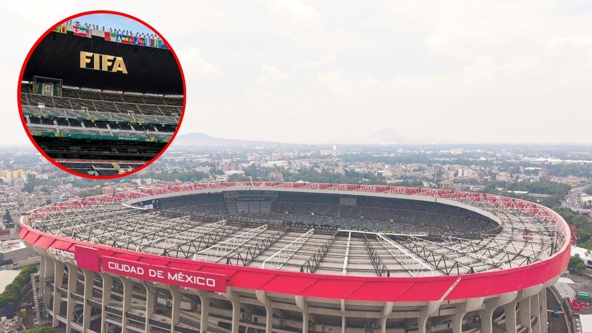 <![CDATA[Ya luce 211 banderas y logo de FIFA: Así va el Estadio Ciudad de México]]>