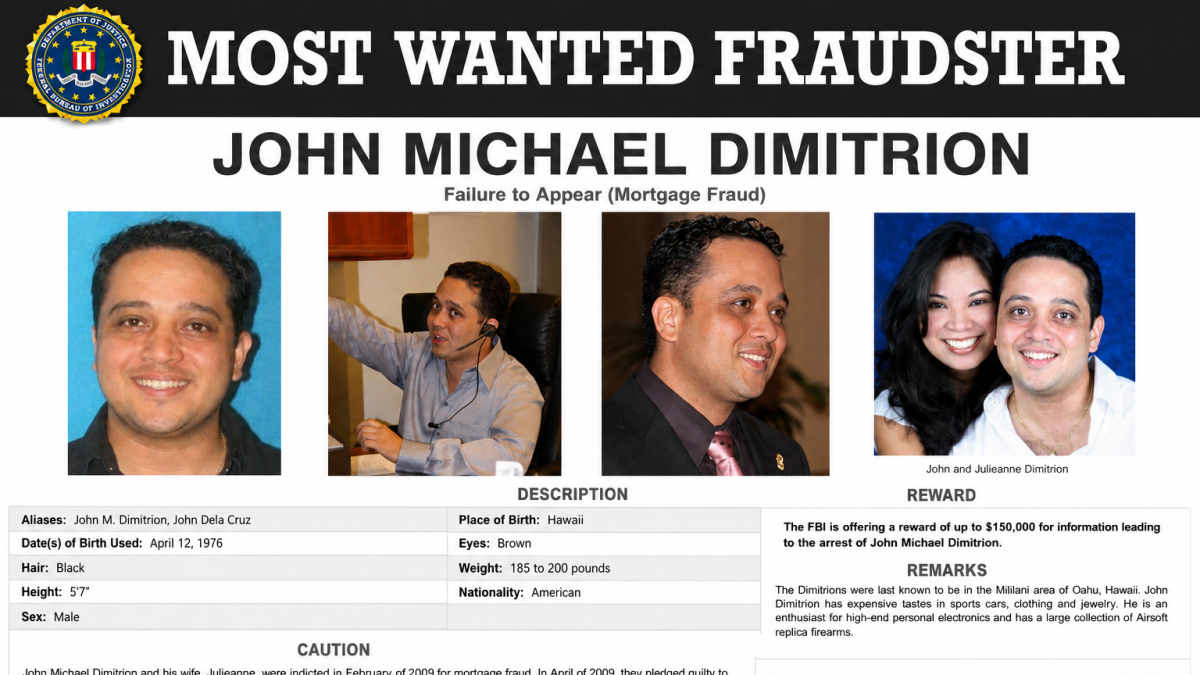 <![CDATA[John Michael Dimitrion, el estafador hipotecario y su fuga cinematográfica]]>