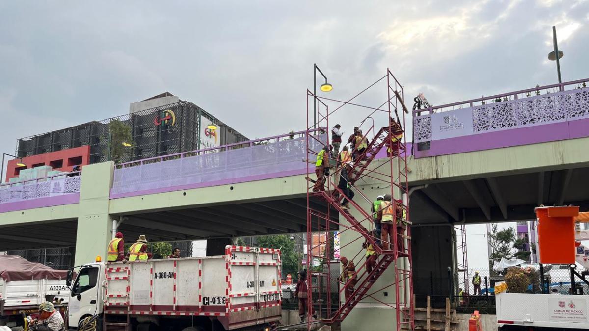Aceleran trabajos del parque elevado sobre Tlalpan previo a inauguración