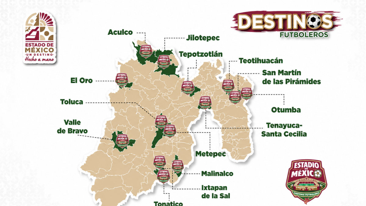 Habilita Edomex 14 Destinos Futboleros con actividades cultu