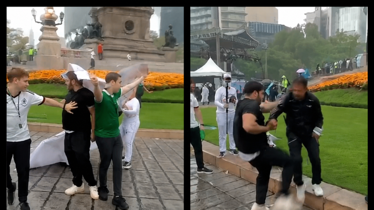 争议视频：球迷用失踪者横幅遮雨引发冲突
