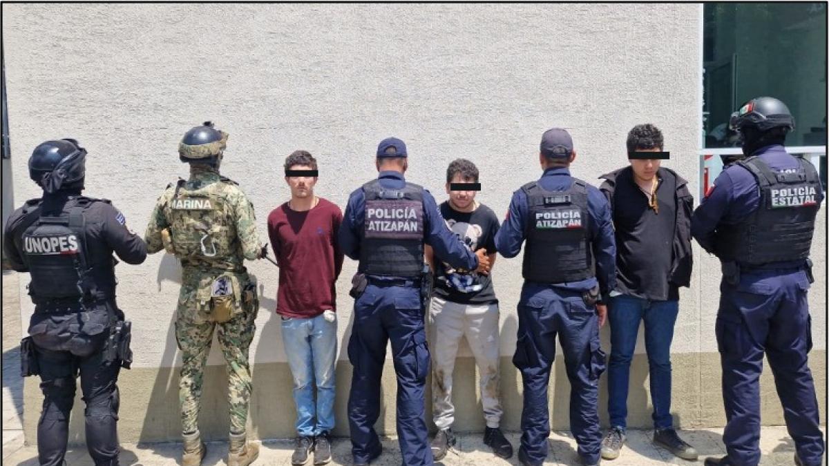 墨西哥海军在墨西哥州多地抓获多名犯罪嫌疑人