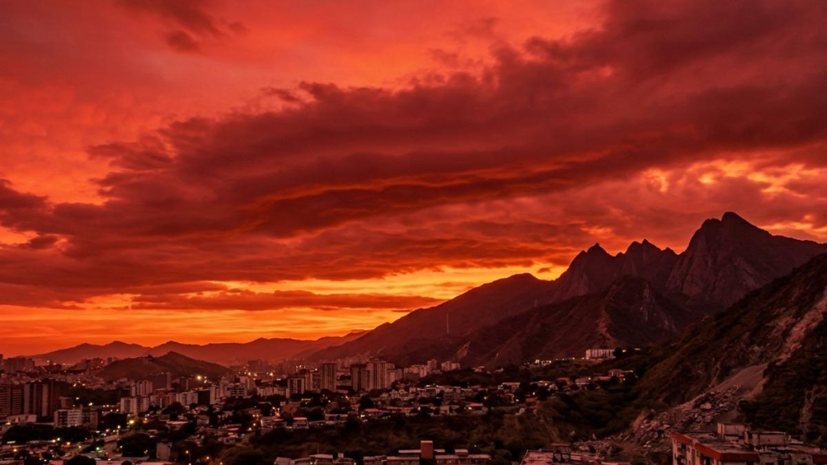 ¿Por qué el cielo se puso rojo? El fenómeno que sorprendió a Venezuela ...