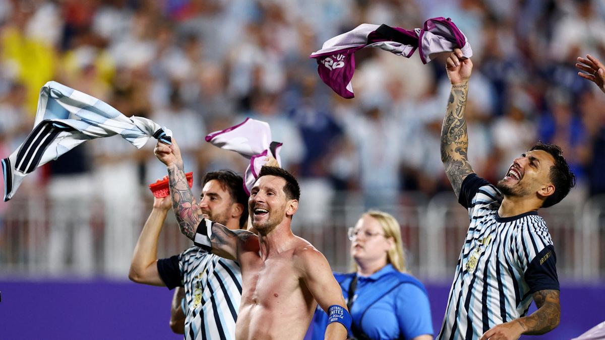 "Quiero ser bicampeón": Messi hace épico festejo tras victoria de Argentina