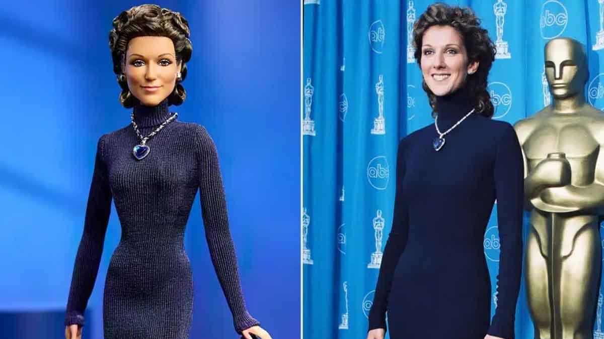 Céline Dion se convierte en una Barbie; directo de la alfombra roja