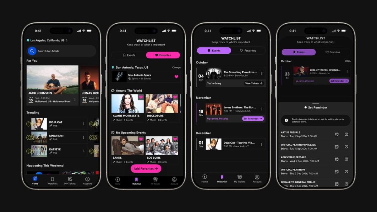 Ticketmaster refuerza acciones contra reventa especulativa y renueva su app