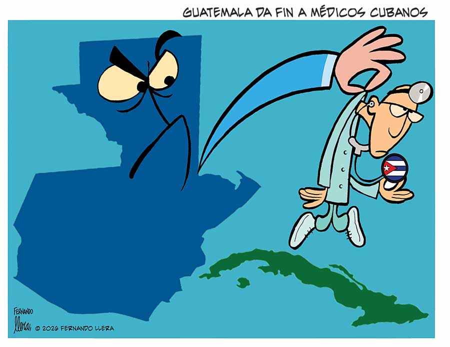  Cartón de Fernando 11-02-2026. Cartón sobre médicos cubanos